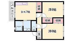 蒲田ソルステージ 2DKの間取図画像