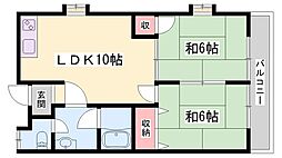 ハイツ庄能 2階