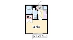間取図画像 1K