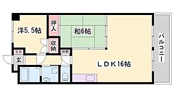 ヴィラ・プリマベーラ 2LDKの間取図画像