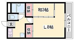 ラ・フェスタ加東 1LDKの間取図画像