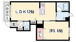 間取図画像 1LDK