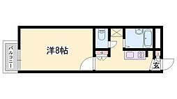 レオパレスニューシルバーレジデンスLagoa 1Kの間取図画像