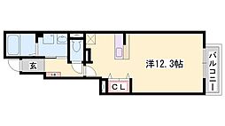 アルモニー・NAO ワンルームの間取図画像