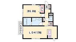 トワフェールフジタ 1LDKの間取図画像