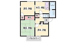 ハイツミラクル 3Kの間取図画像