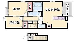 ラ シャンス 2階/-