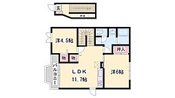 リバティさつきB 2階