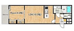 シーメゾン飾磨恵美酒 1LDKの間取図画像