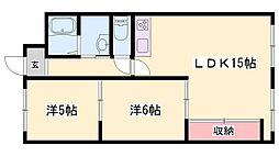 槇得ハイツII 1階/-