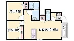 ドルチェ・ヴィータ 3LDKの間取図画像
