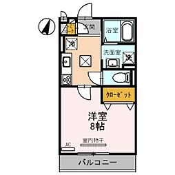 プロミネンス 1Kの間取図画像