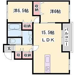 リガーレ天神東A 2階