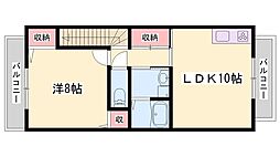 SkyRoom2 1LDKの間取図画像