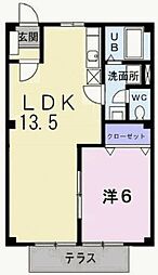エルガーデンB 1階