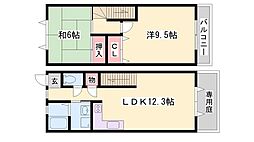 マウントヴィレッジ大池台 2LDKの間取図画像