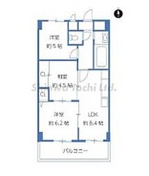 コンシェール信和 3LDKの間取図画像