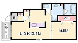 グランエトワール 1LDKの間取図画像