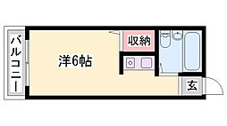 チェリーコート ワンルームの間取図画像
