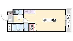 THECITY大津 ワンルームの間取図画像