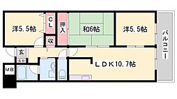 クリスタルハーモニー 3LDKの間取図画像