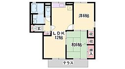 ガーデンハイツA棟 2階/-