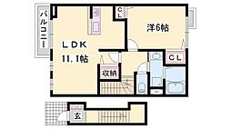 ラフレシールＲ 2階/-