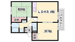 JAサンビレッジ大塚B棟 2LDKの間取図画像