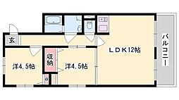 ダイヤマンション 2LDKの間取図画像