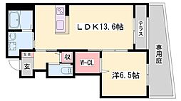 モン・レーヴ 1LDKの間取図画像