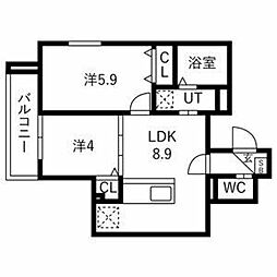 ルアナテラス 2階/-