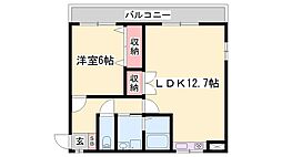 エル・グランド 1LDKの間取図画像
