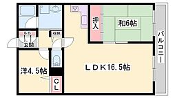 アルコラカーサ姫路土山 3LDKの間取図画像