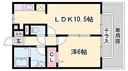 ラフェスタ春日 1LDKの間取図画像