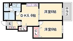 セイントチヒロB 1階/-