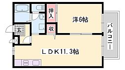 サンハイム下手野C 2階/-