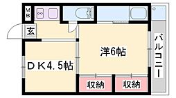 ビレッジハウス今在家 1階