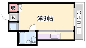 メゾンシンセイ  ｜ 兵庫県姫路市増位本町2丁目（賃貸アパート1R・1階・23.00㎡） その2