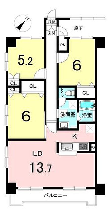 ≪間取≫南東向きの角部屋で陽当たり良好です。内覧ご希望・ご質問等があれば、お気軽にお問い合わせください! ■TEL:011-215-0790■