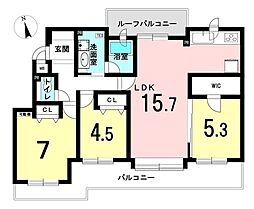 コープ野村ステイツ南郷 3LDKの間取図画像