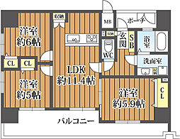 間取図画像 3LDK