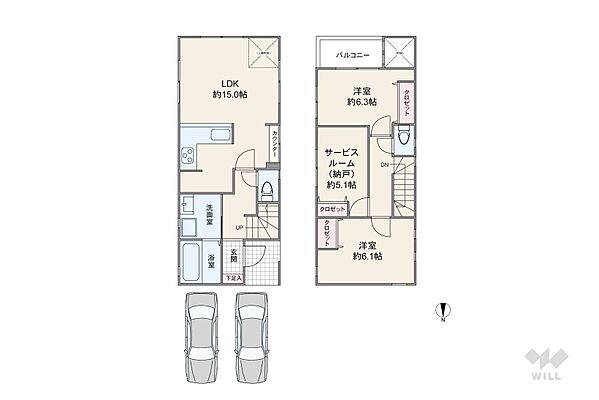 間取り 名古屋市中村区剣町 一戸建て