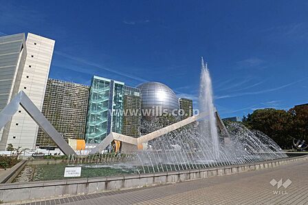白川公園(名古屋市美術館・名古屋市科学館)の外観