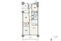 ライオンズガーデン戸田 3LDKの間取図画像