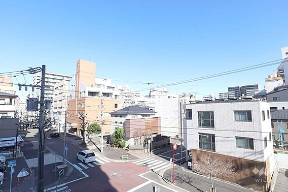 バルコニーから...