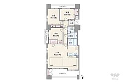 メイツ金山 3LDKの間取図画像