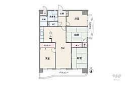 シティコーポ尾頭橋2号館 4LDKの間取図画像