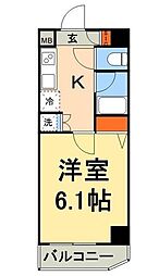 ドルチェ秋葉原ＮＯＲＴＨ 7階1Kの間取り