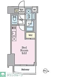 ＨＹ’ｓ　ＭＩＮＯＷＡ　II 5階ワンルームの間取り