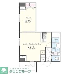 千代田区神田猿楽町1丁目マンション 1LDKの間取図画像